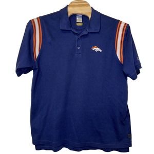 Denver Broncos NFL Reebok Polo Mens Moisture Wicking Embroidered Mens XL